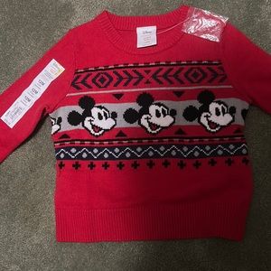 Mickey Mouse infant knit sweater